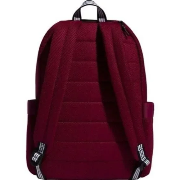 NWT Adidas VFA 2 Backpack Womens Red Maroon Padded Laptop Sleeve 2 Side Pockets - Picture 3 of 7
